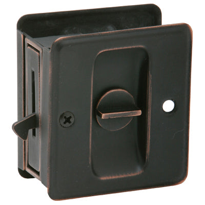 991B-716 Pocket Door Lock Privacy - Aged Bronze