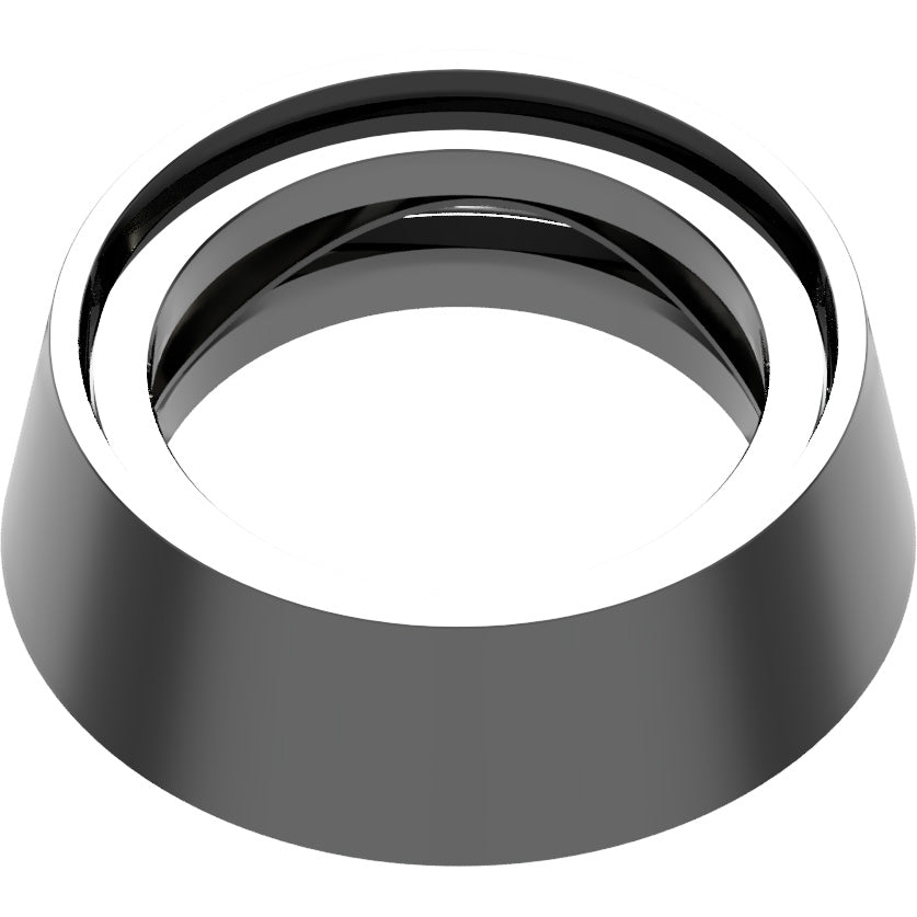 COL6-26D Hardened Security Collar with Spacer and Spring Washer - Satin Chrome