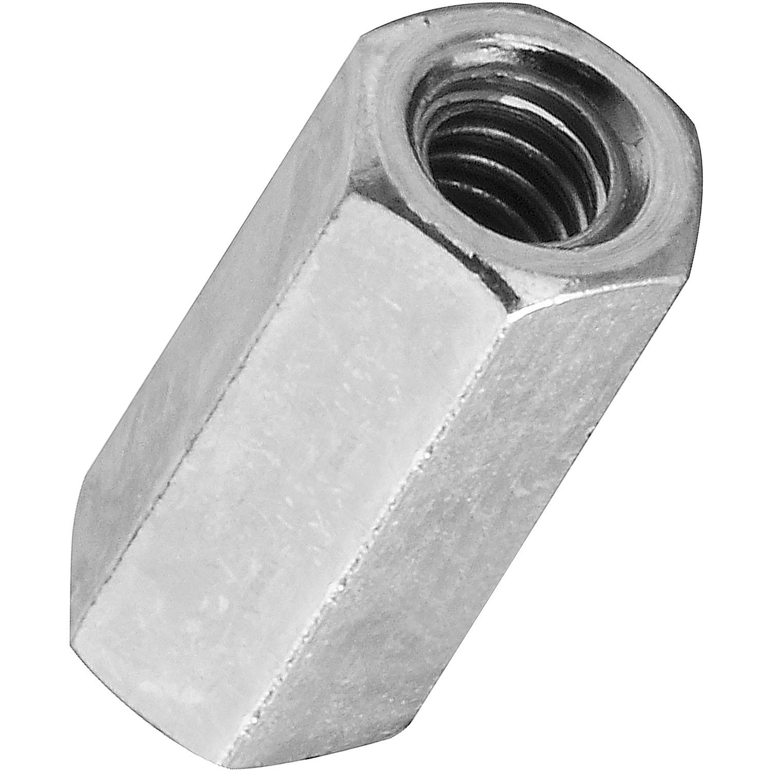 4003BC 10-24 Coupler for Coarse Threaded Rod - Zinc Plated