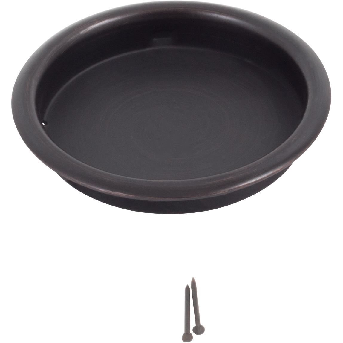 Stone Harbor Hardware Flush Door Pull, 2-1/8 Inches, Vintage Bronze