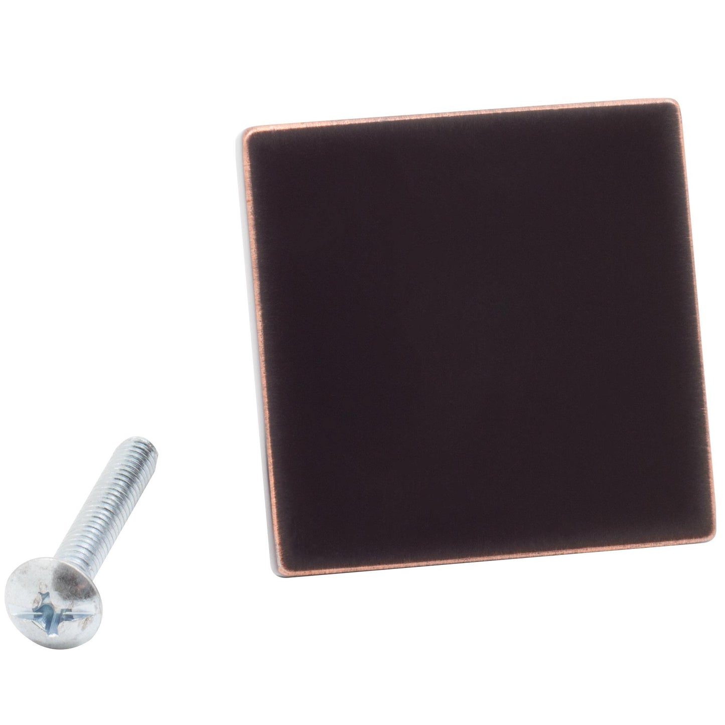 Stone Harbor Hardware Contemporary Square Cabinet Knob, 1-1/2 Inches, Zinc Base Material, Vintage Bronze