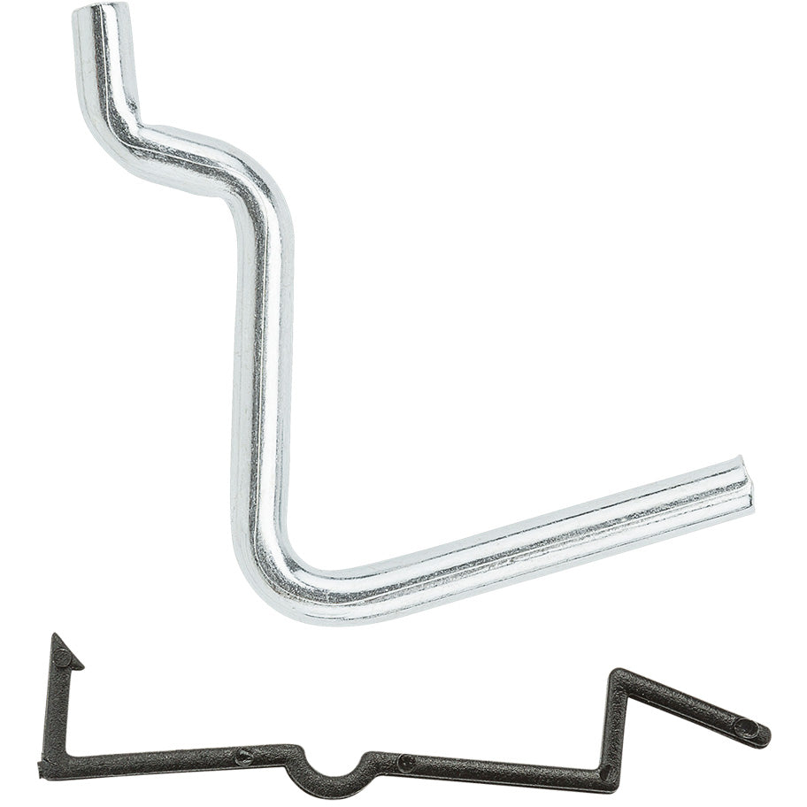 V2351 1-3/4" Locking Straight Hook 6/pk - Zinc Plated