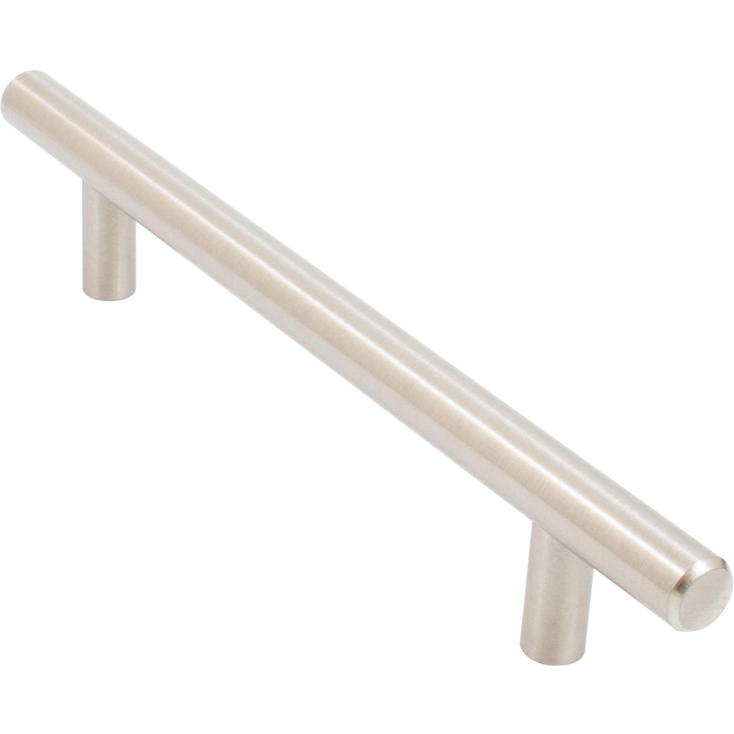 Stone Harbor Hardware Bar Cabinet Pull, 128 Millimeters, 188mm Overall Length, Satin Nickel
