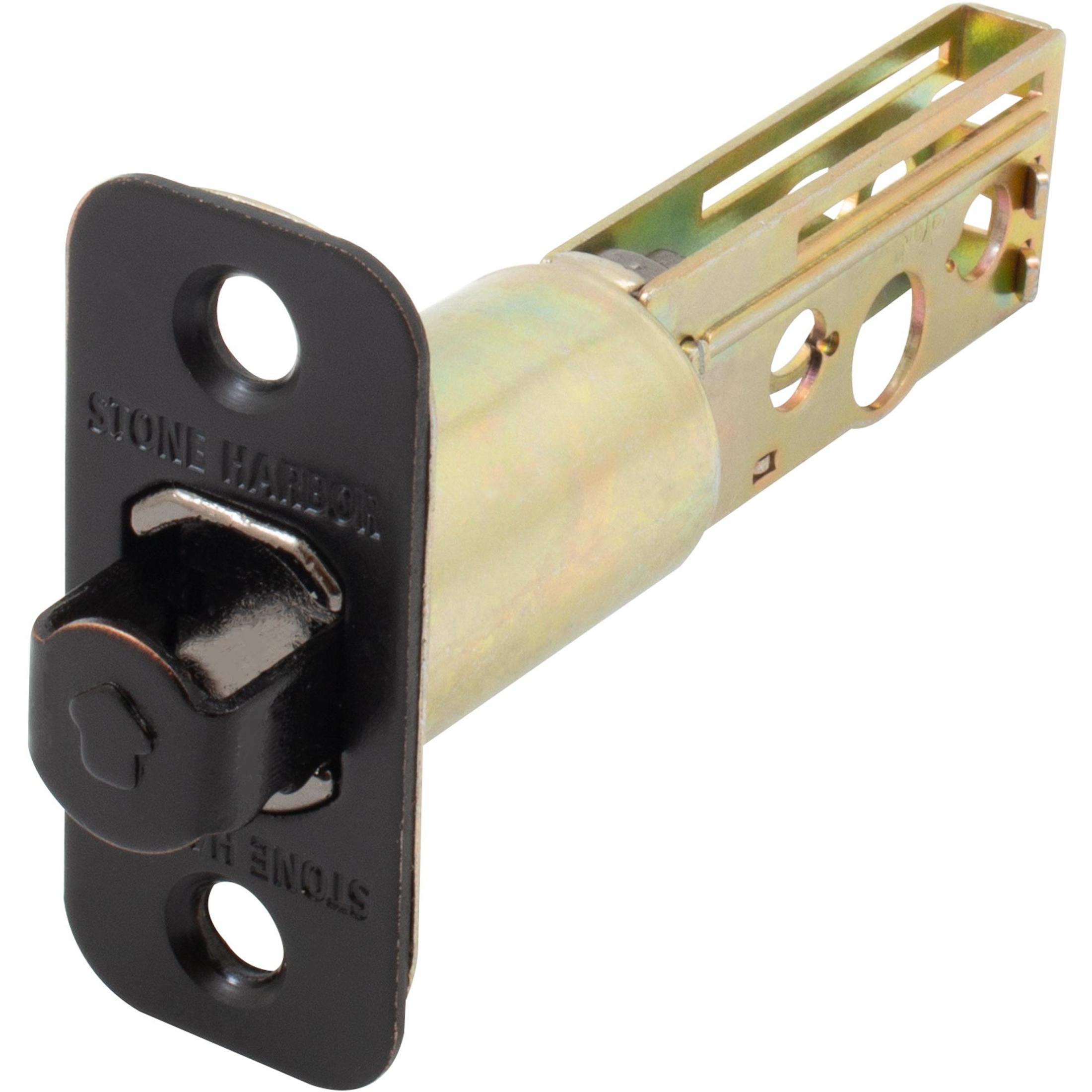 Latch for Round Pocket Door Locks, Passage (Hall/Closet), 2-3/4 Inches
