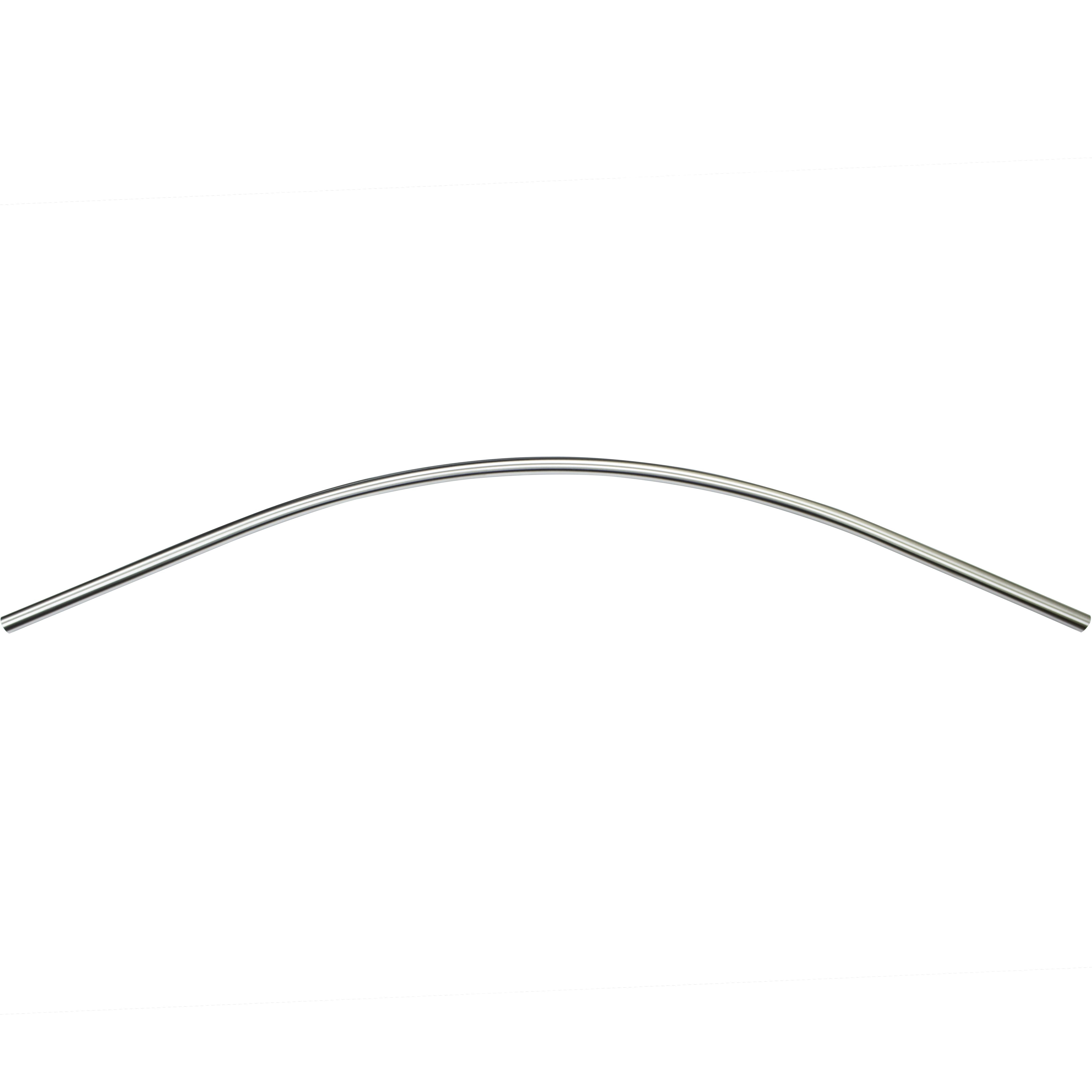 Stone Harbor Hardware Standard Curved Shower Rod, 5 Feet, Satin Stainless Steel