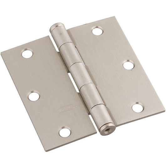 National Hardware - SPB512 3-1/2" SQR Hinge 1/pk - Satin Nickel