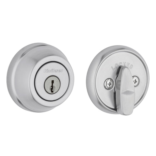 780 26D 6AL STRKP K3 1-Cyl Deadbolt - Satin Chrome