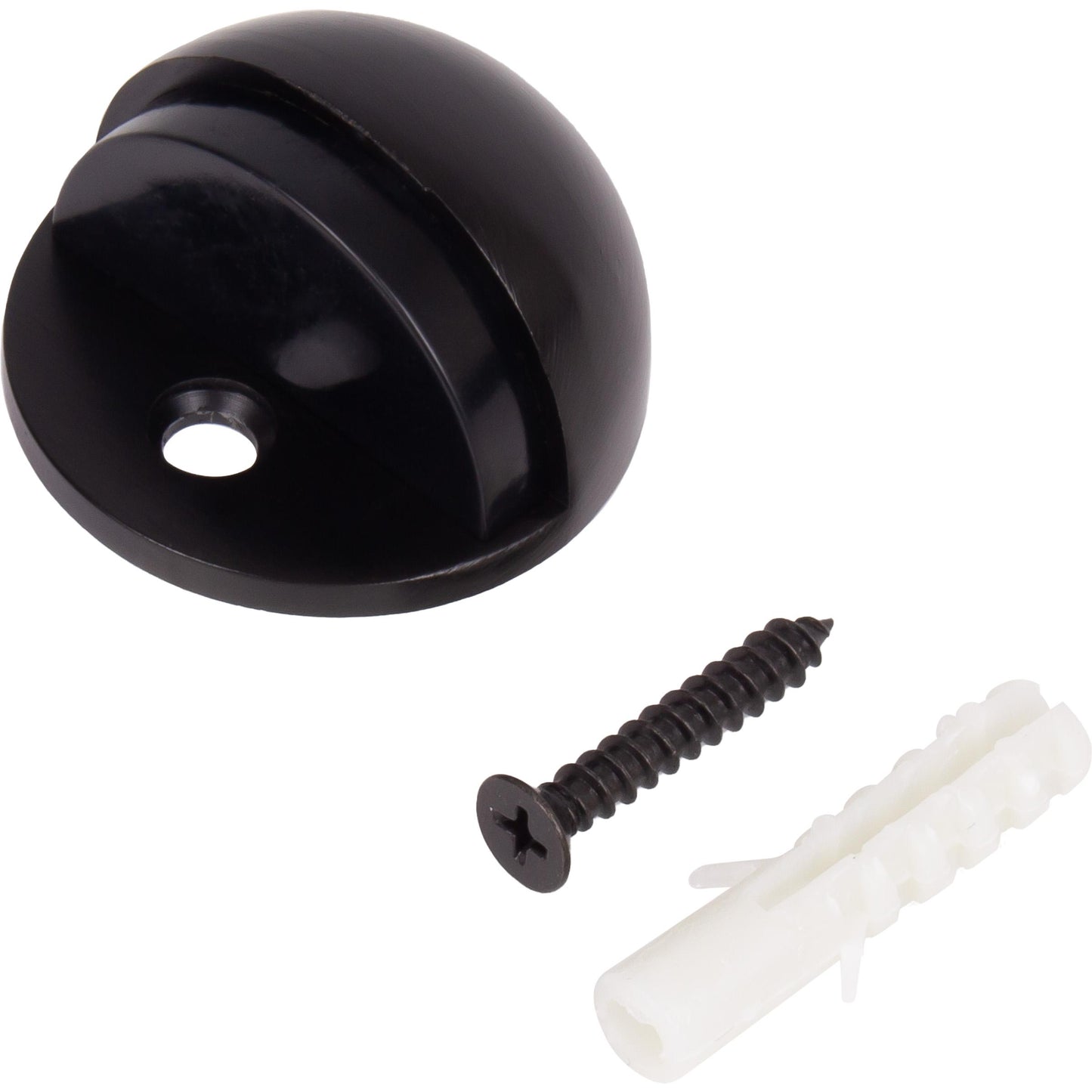 Stone Harbor Hardware Low Rise Dome Door Stop, 1" High, Matte Black