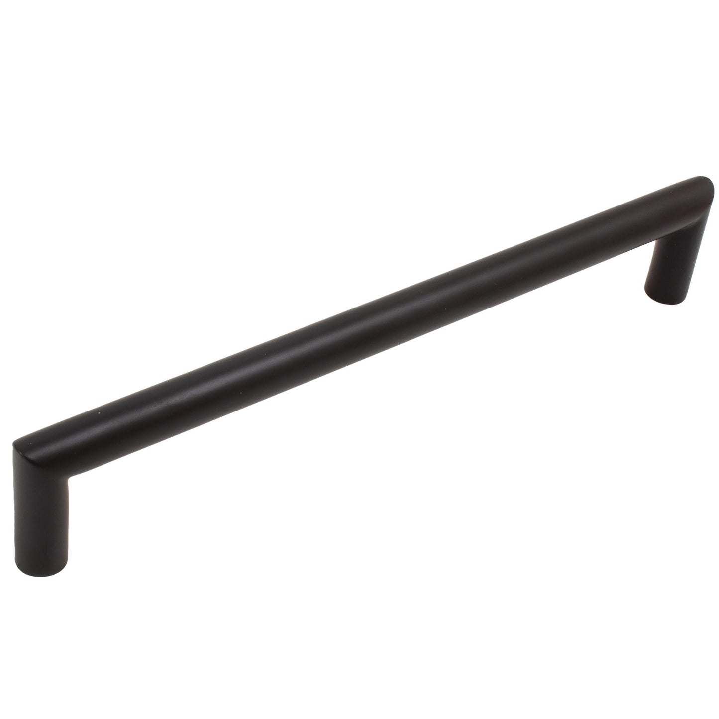 Stone Harbor Hardware Contemporary Round Cabinet Pull, 160 Millimeters, Stainless Steel Base Material, Matte Black