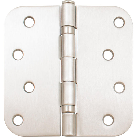 Stone Harbor Hardware Ball Bearing Hinge, 4 Inches, 5/8" Radius Corner, Bulk Pack (100 Each), Satin Nickel