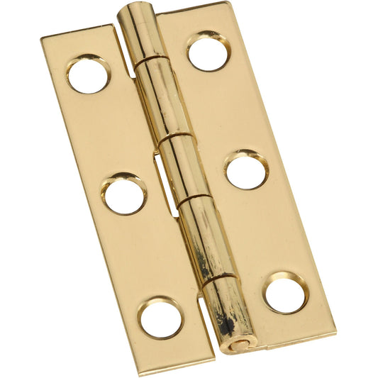 V1800 2" x 1" Narrow Hinge 2/pk - Polished Brass
