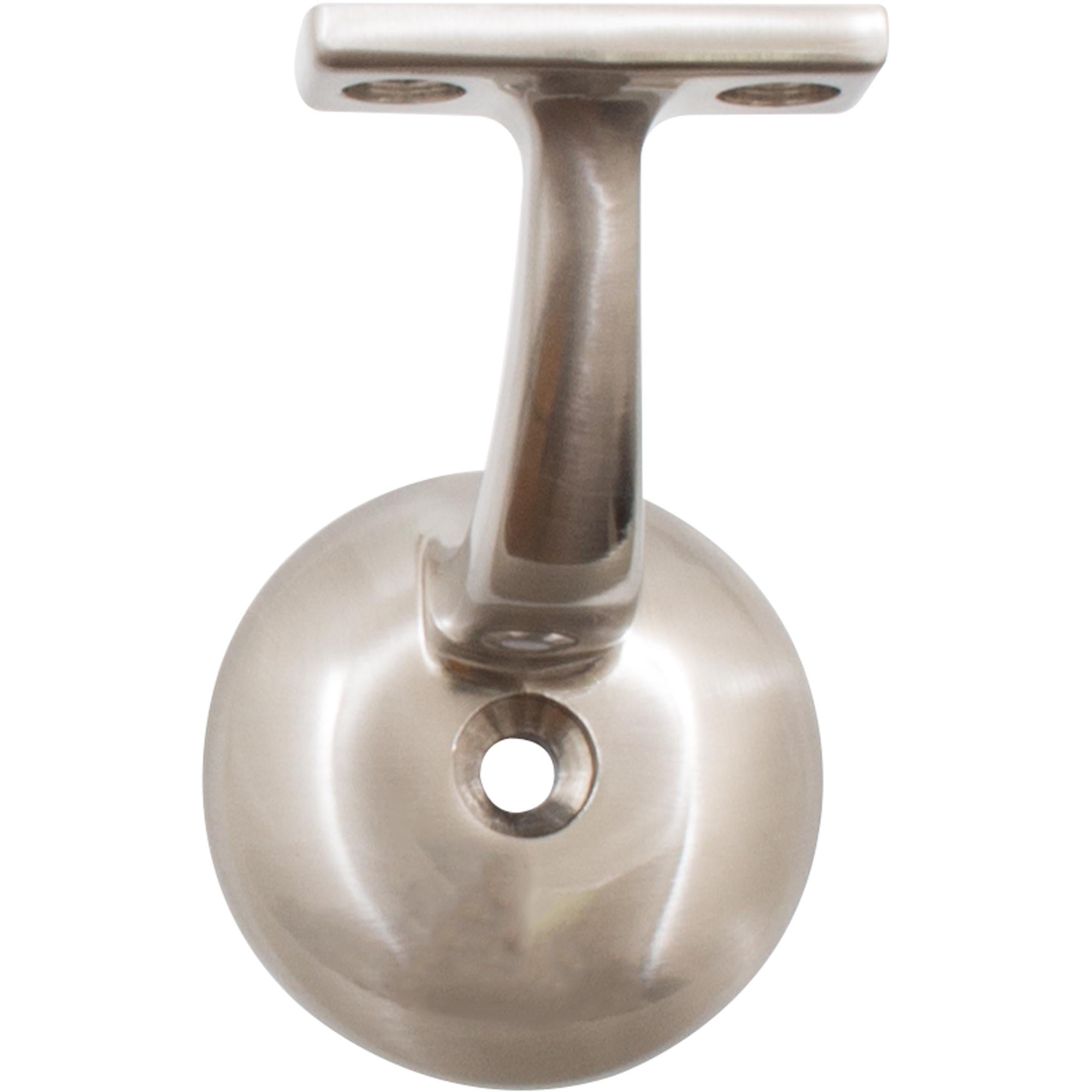 Stone Harbor Hardware Heavy-Duty Round Handrail Bracket, Satin Nickel