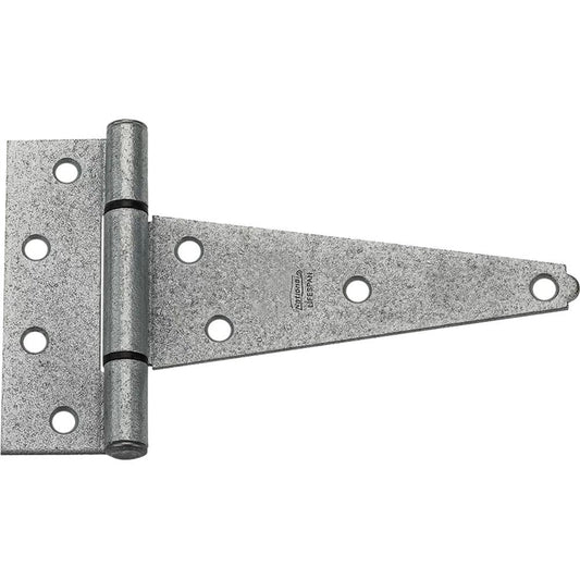 National Hardware - V286 6" Extra Heavy T-Hinge 2/pk - Galvanized