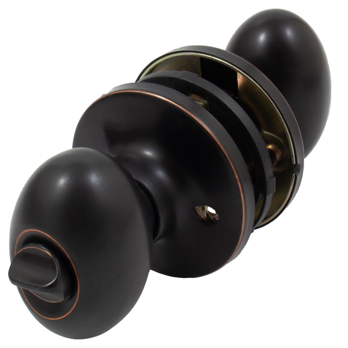 Stone Harbor Hardware Springhill Door Knob, Entry Latch, SC Keyway, Vintage Bronze