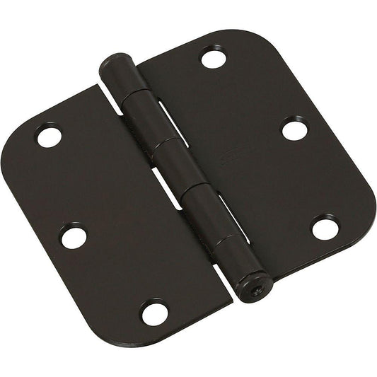 National Hardware - SPB512R5/8 3-1/2" 5/8R Hinge 1/pk - Oil-Rubbed Bronze