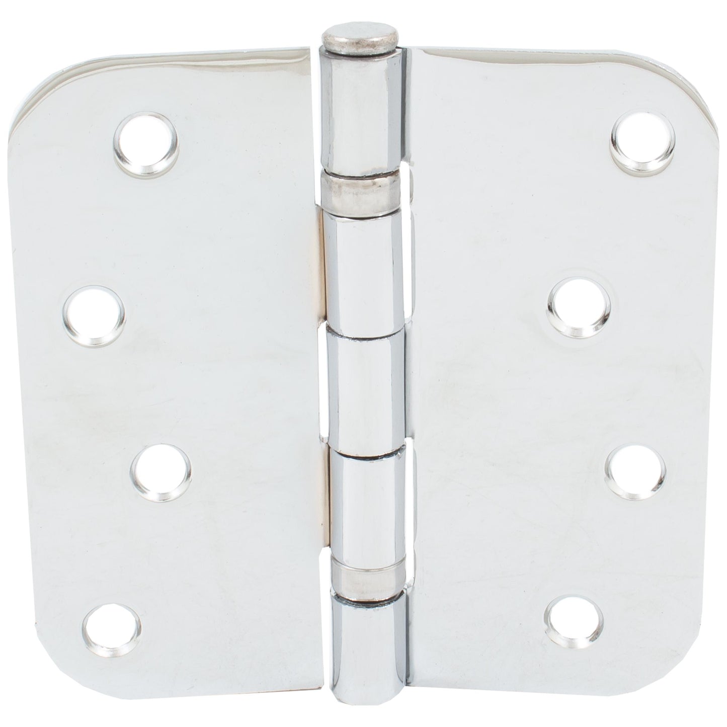 Stone Harbor Hardware Ball Bearing Hinge, 4 Inches, 5/8" Radius Corner, Bulk Pack (100 Each), Polished Chrome