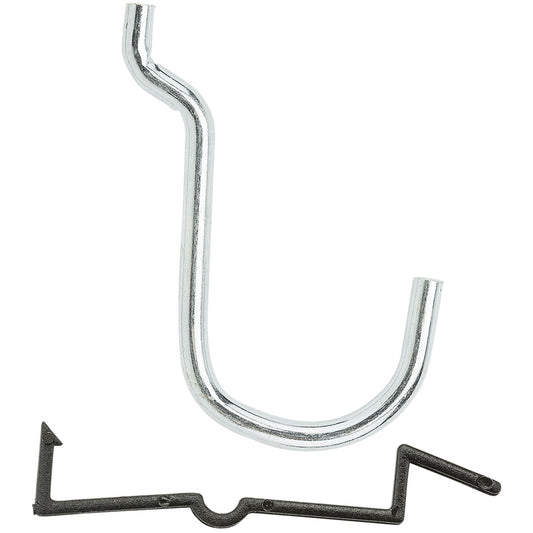V2305 1" Locking Curved Hook 6/pk - Zinc Plated