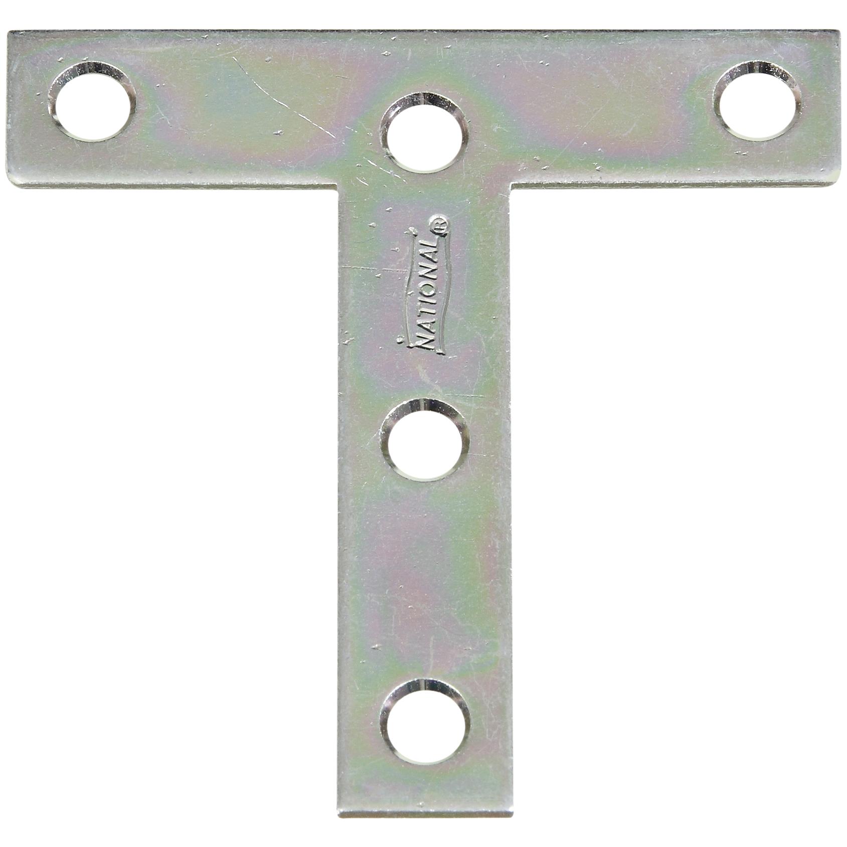 National Hardware - N266-429 116BC, 3" x 3" Zinc T Plate