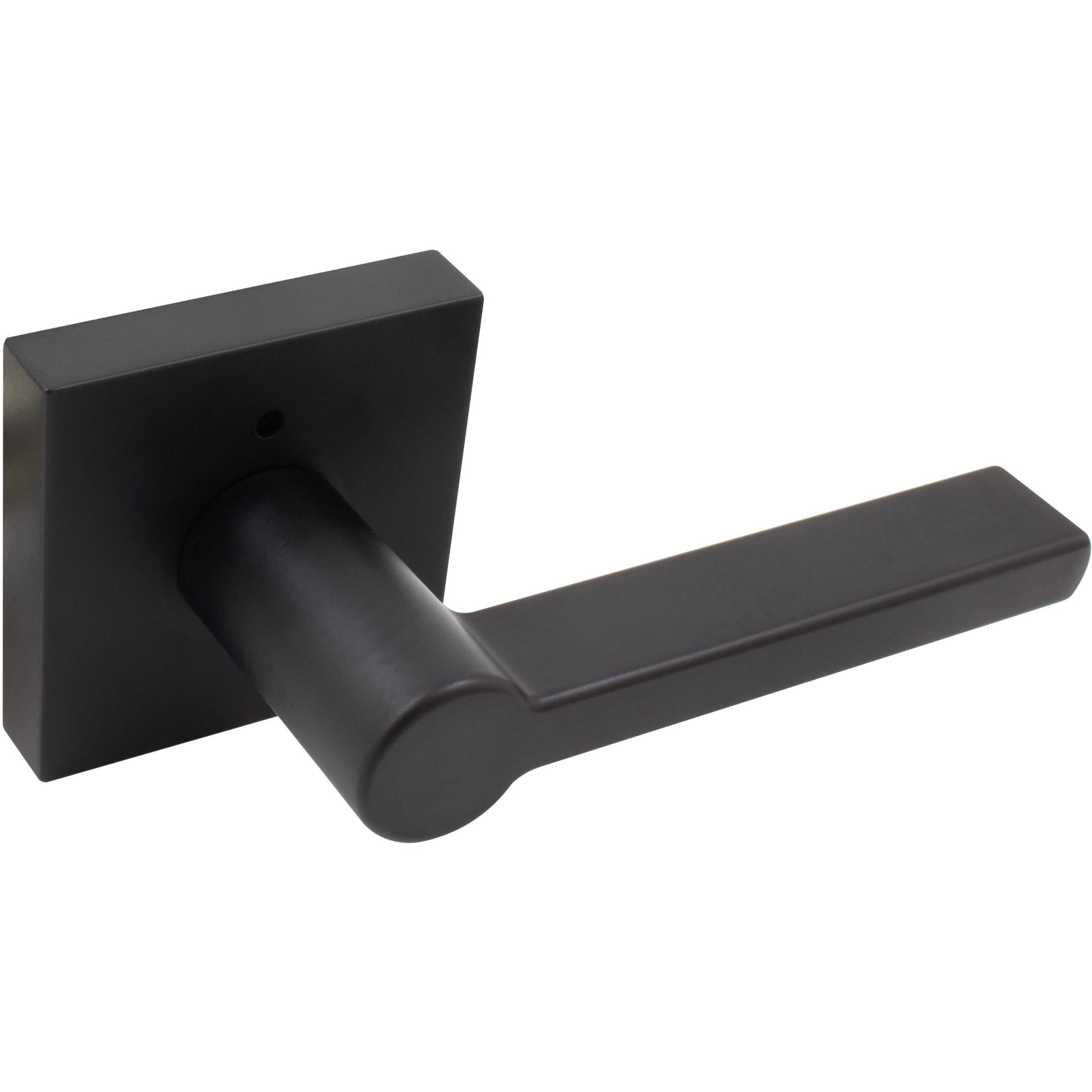 Vienna Door Lever with Square Rosette, Privacy (Bed/Bath) Function