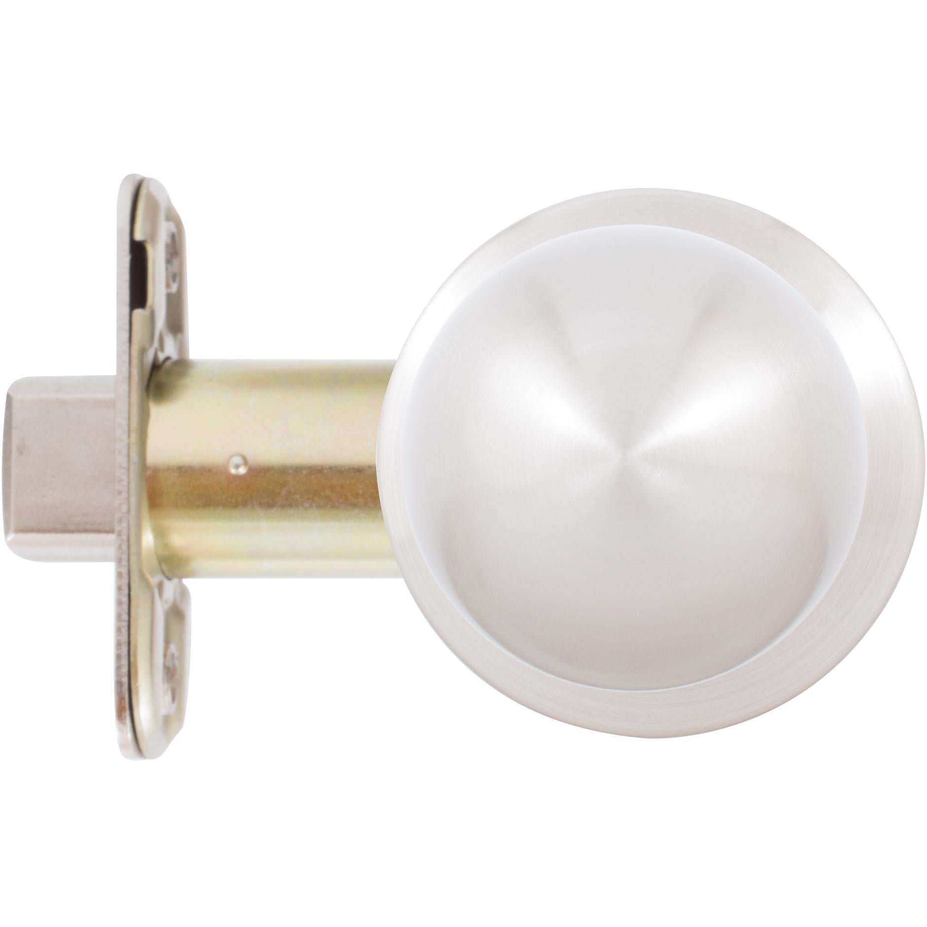 Stone Harbor Hardware Ball Door Knob, Passage (Hall/Closet) Latch, Satin Nickel