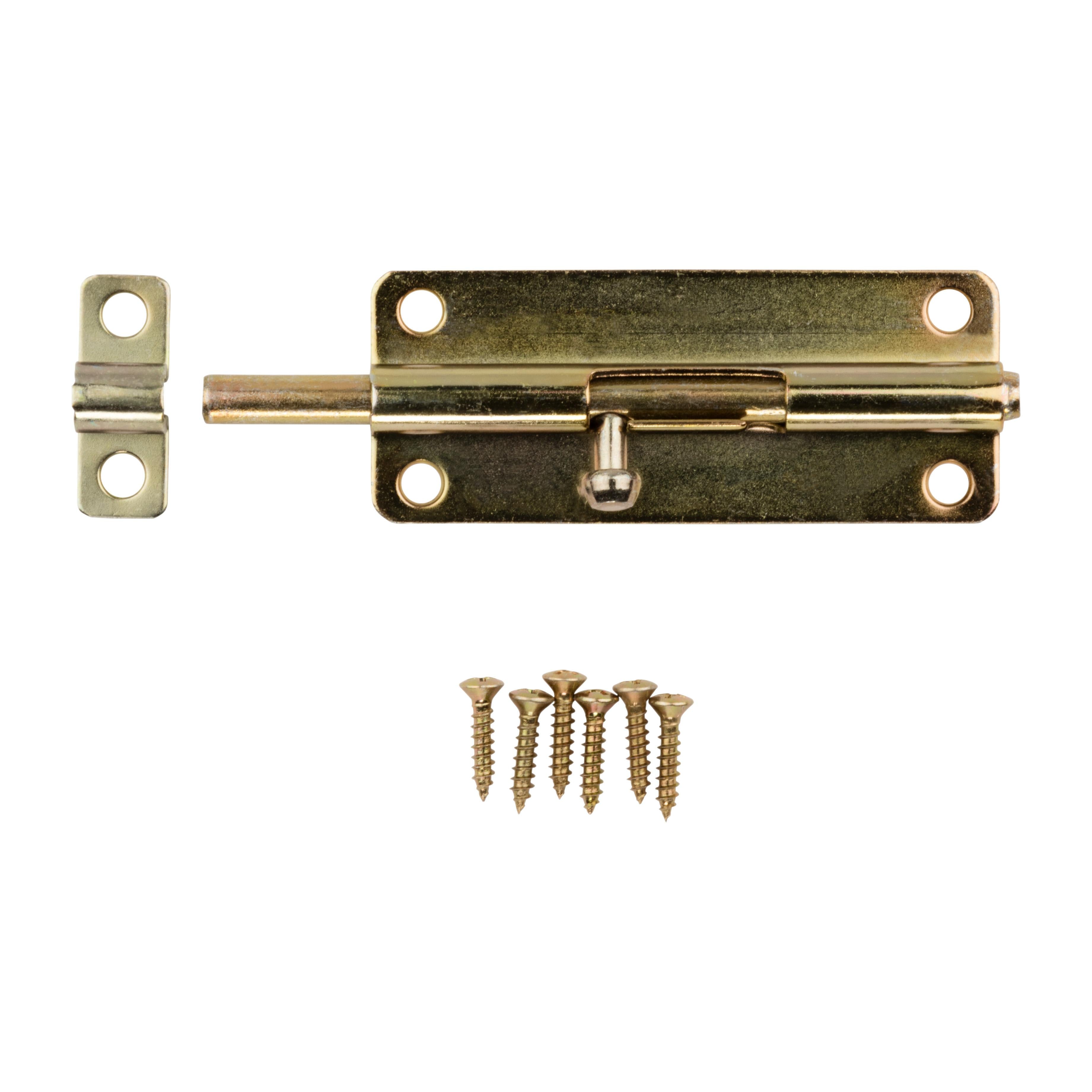 V834 5" Barrel Bolt - Polished Brass