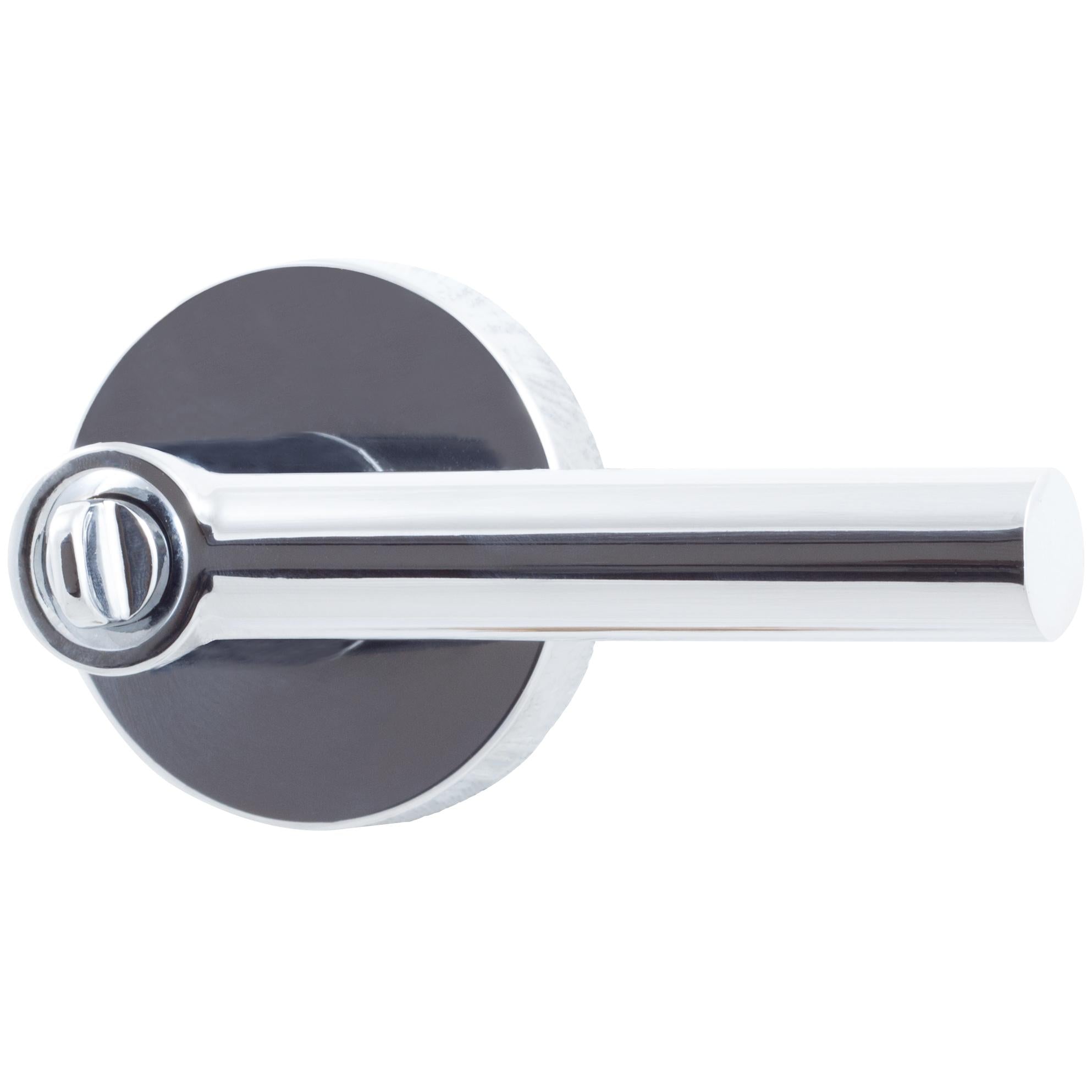 Stone Harbor Hardware Zurich Door Lever with Round Rosette, Entry Latch, SC Keyway, Polished Chrome