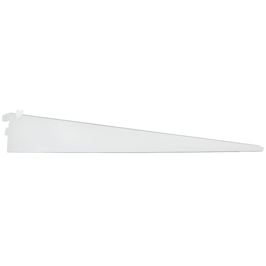 Stone Harbor Hardware Double Track Shelf Bracket for Wire Shelf, 20 Inches, White