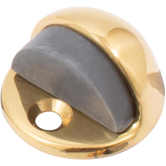 Stone Harbor Hardware Low Rise Dome Door Stop, 1" High, Polished Brass