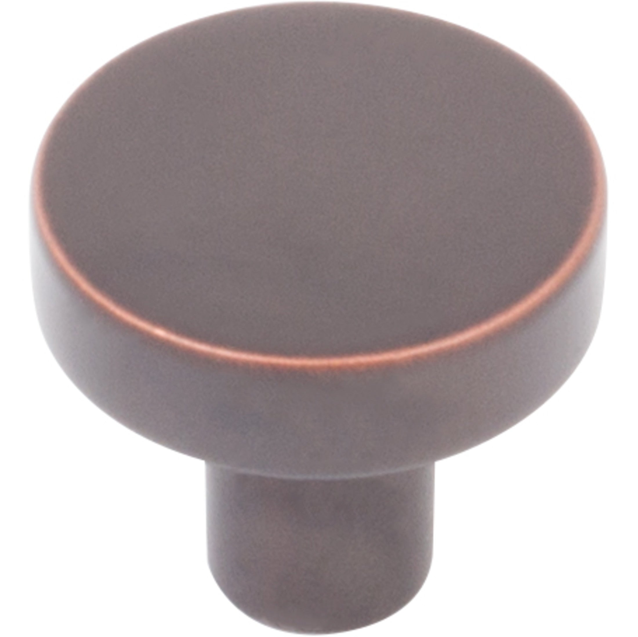 Contemporary Round Cabinet Knob, 1 Inch, Zinc Base Material