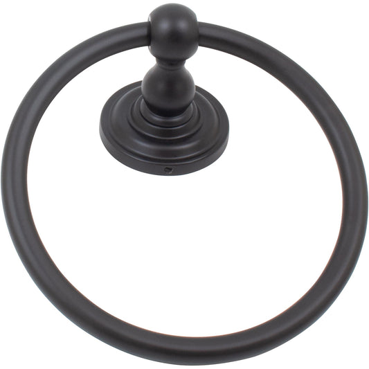 Stone Harbor Hardware Charlotte Towel Ring, Matte Black