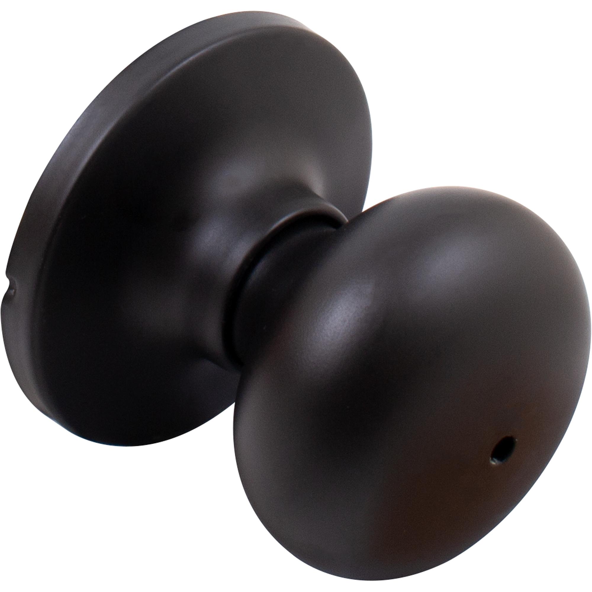 Stone Harbor Hardware Highland Door Knob, Privacy (Bed/Bath) Latch, Matte Black