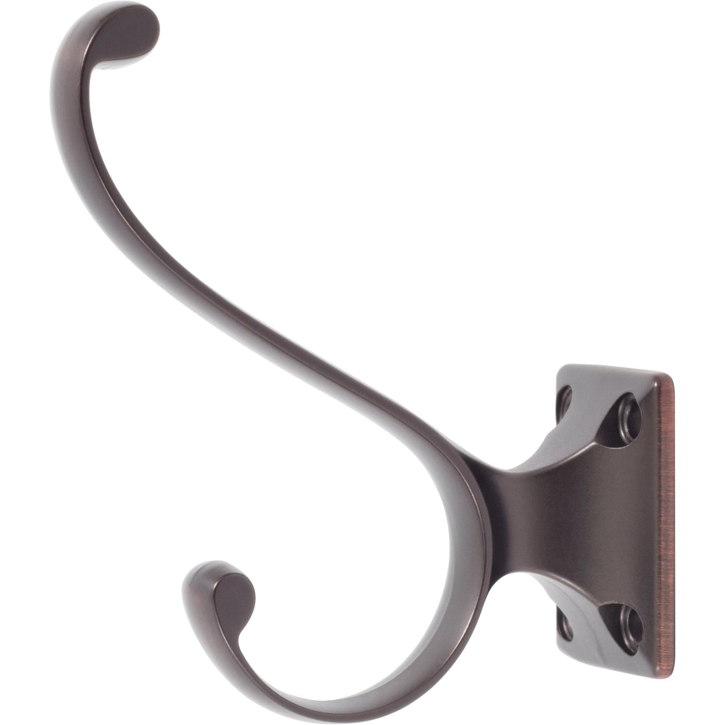 Stone Harbor Hardware Heavy-Duty Coat & Hat Hook, 3-7/16" High, 2-15/16" Projection, Vintage Bronze