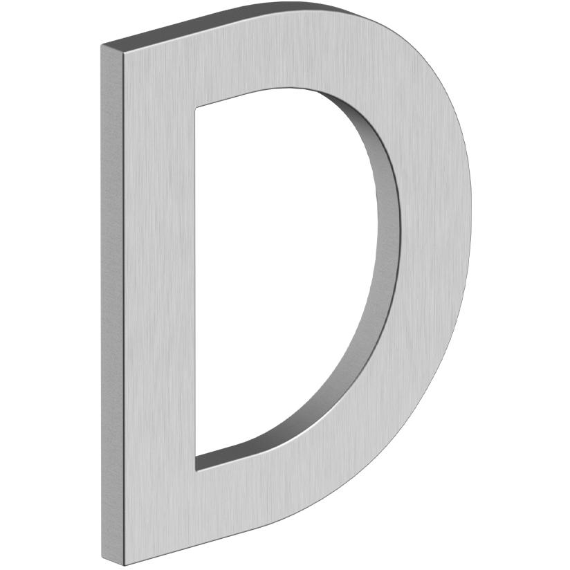 Deltana RNB-DU32D 4" B Series Letter D with Risers - Stainless Steel