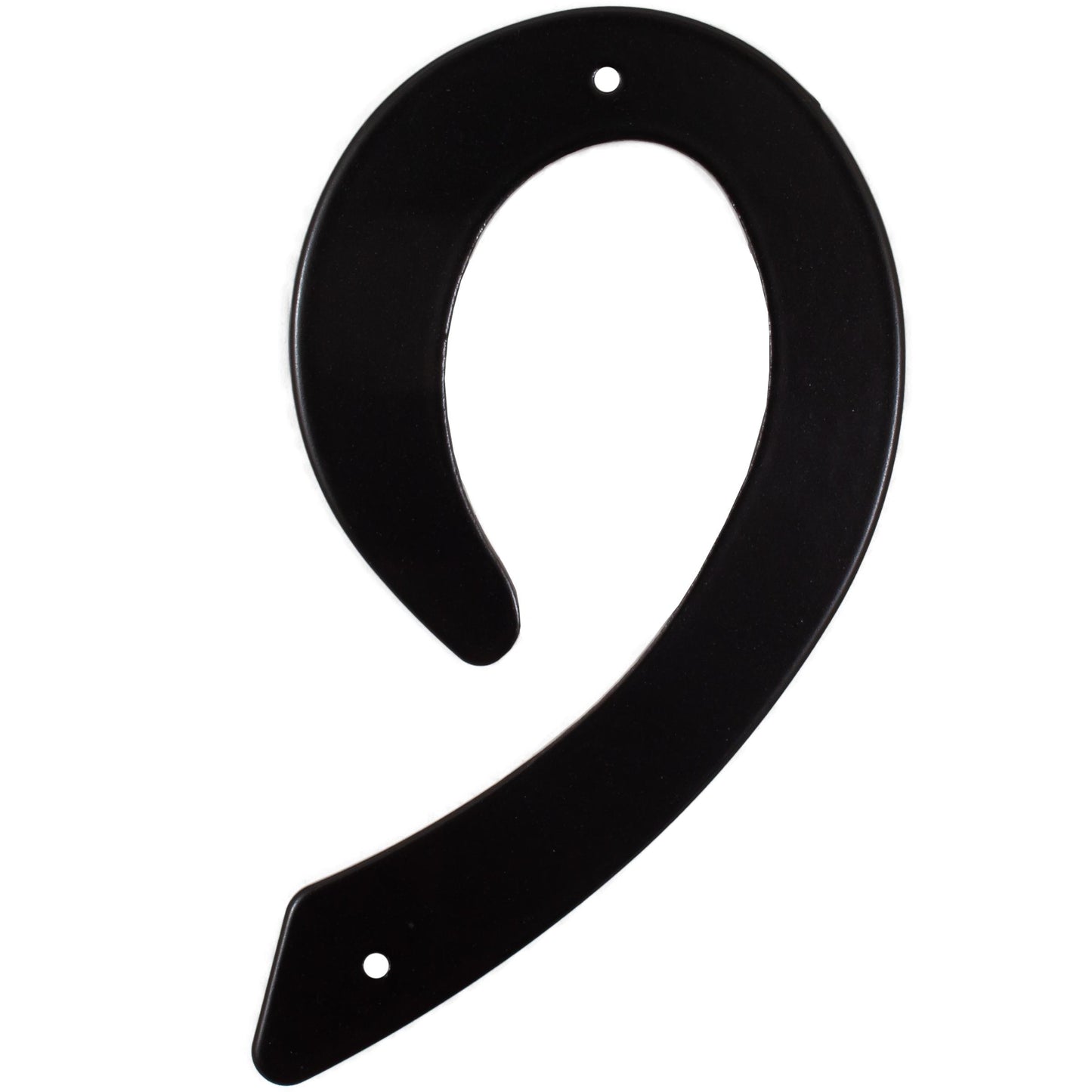 Stone Harbor Hardware Smooth House Number, #9, 4 Inches, Matte Black