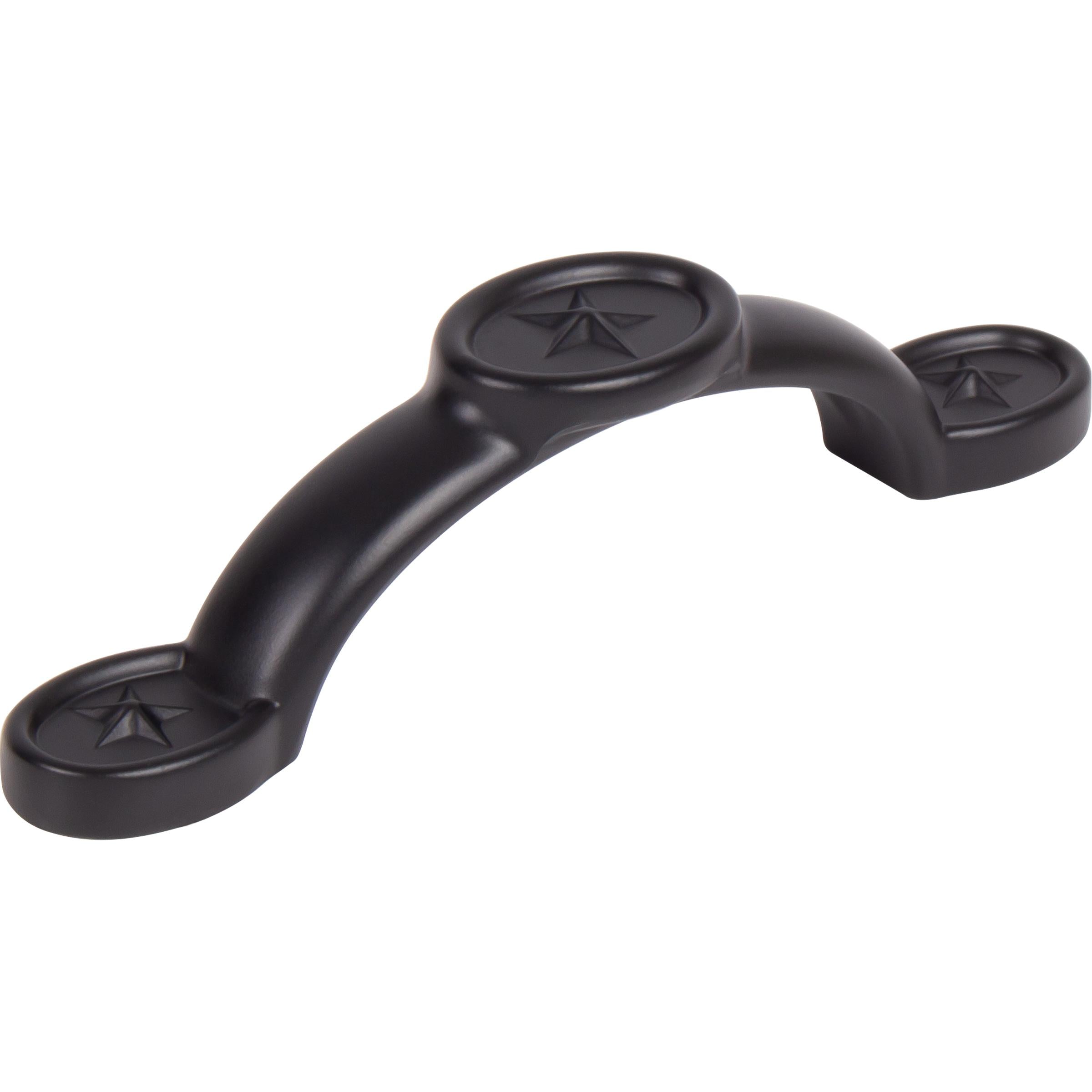 Stone Harbor Hardware Texas Star Cabinet Pull, 3 Inches, 96 Millimeters, Matte Black