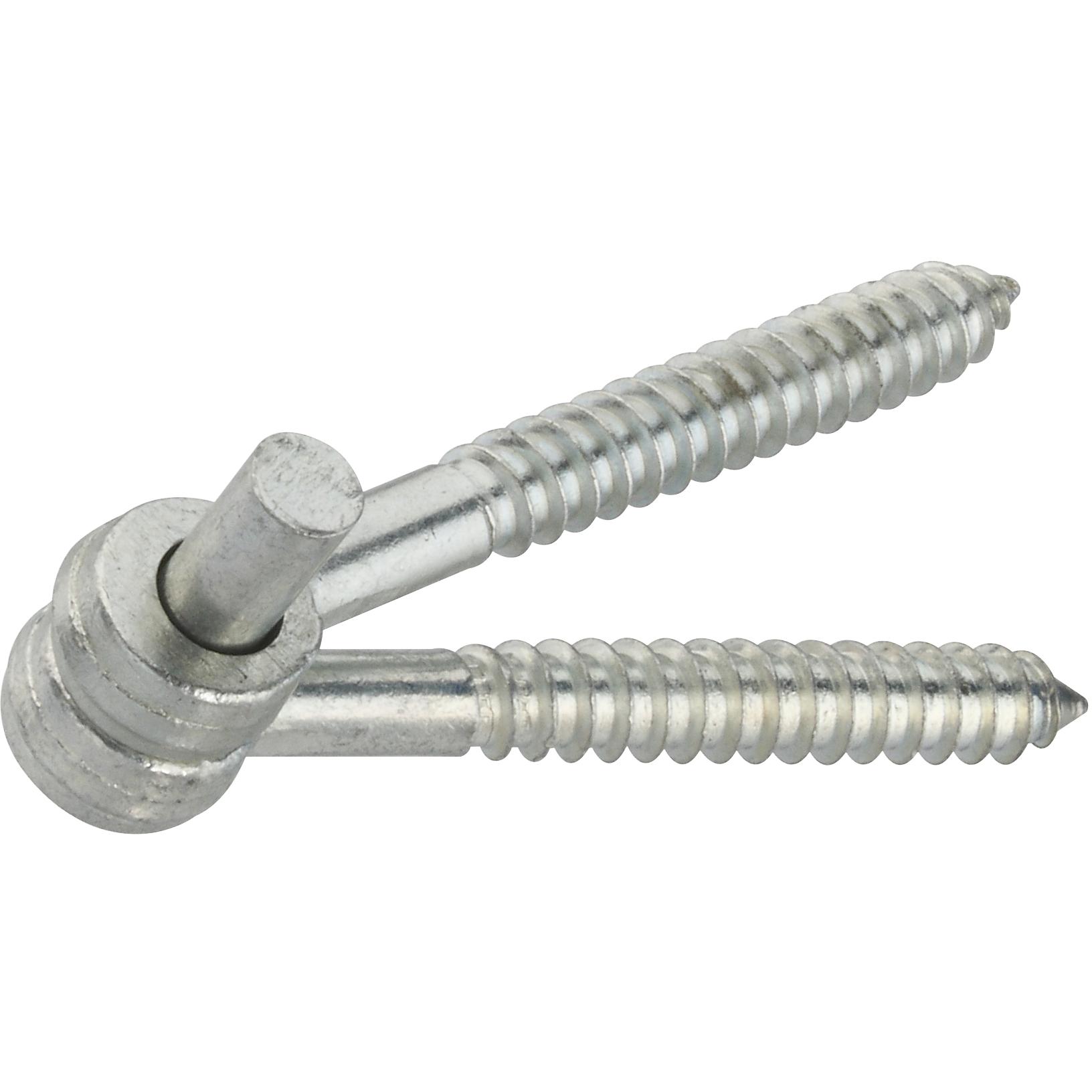 295 1/2" x 4" Screw Hook & Eye Hinge 2/pk - Zinc Plated