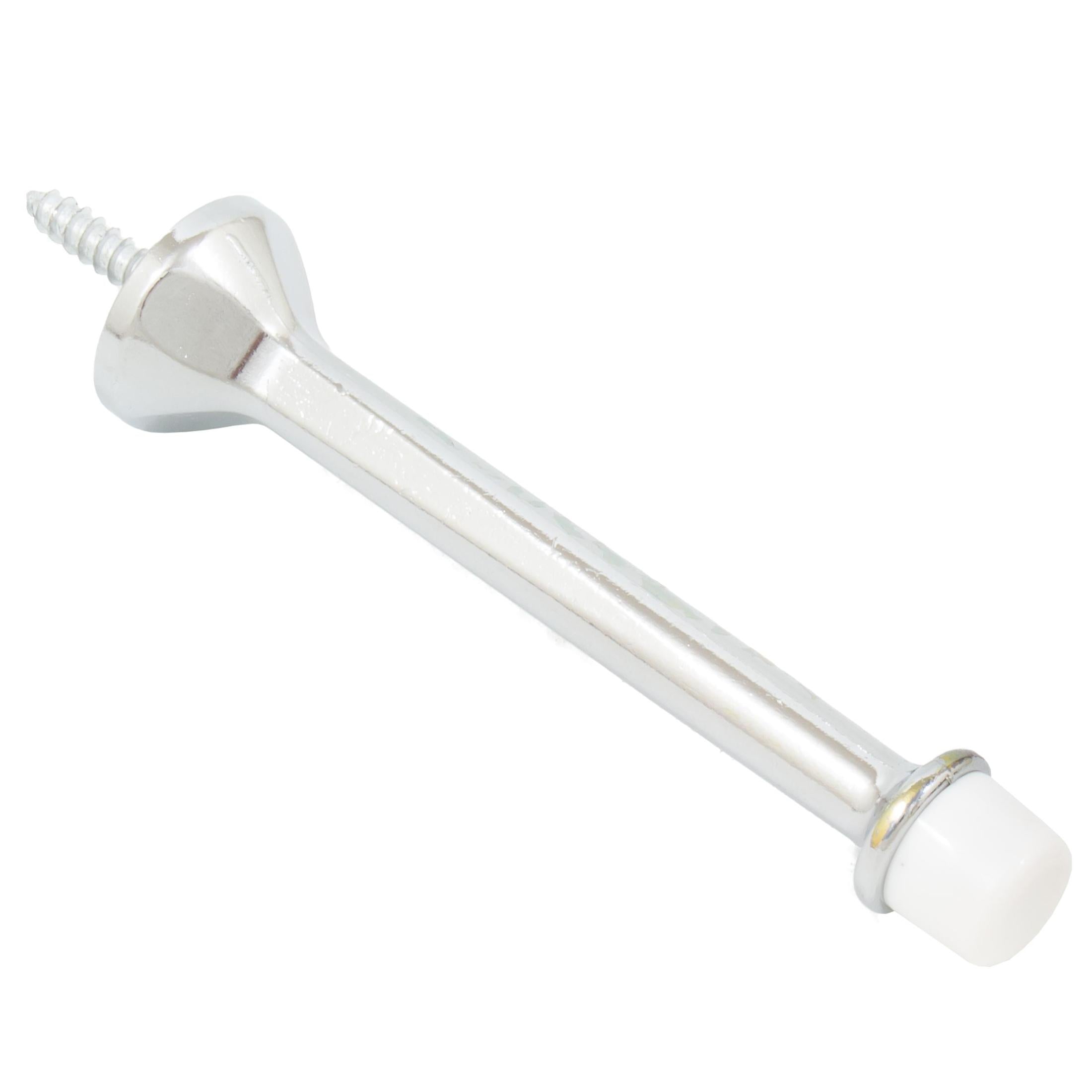 Heavy-Duty Solid Aluminum Door Stop, 4 Inches
