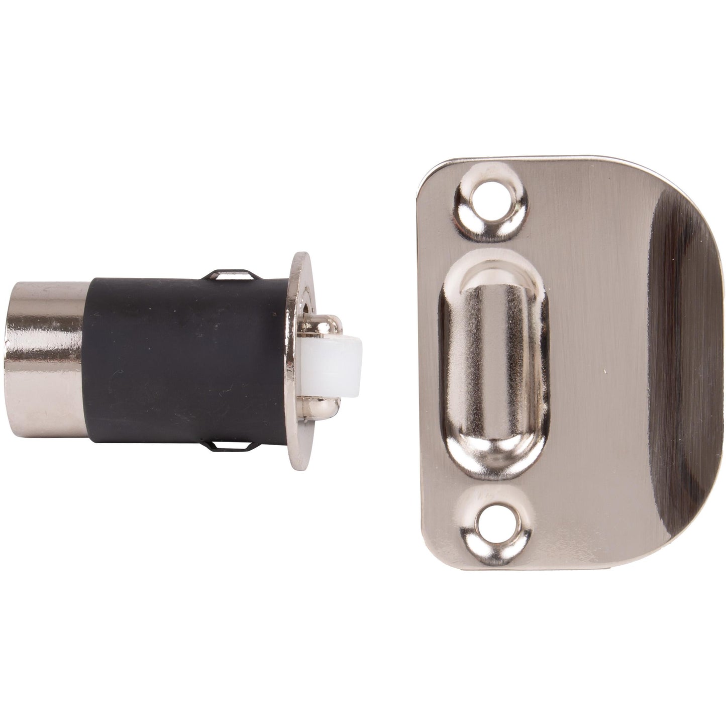 Stone Harbor Hardware Drive-in Roller Catch, Satin Nickel