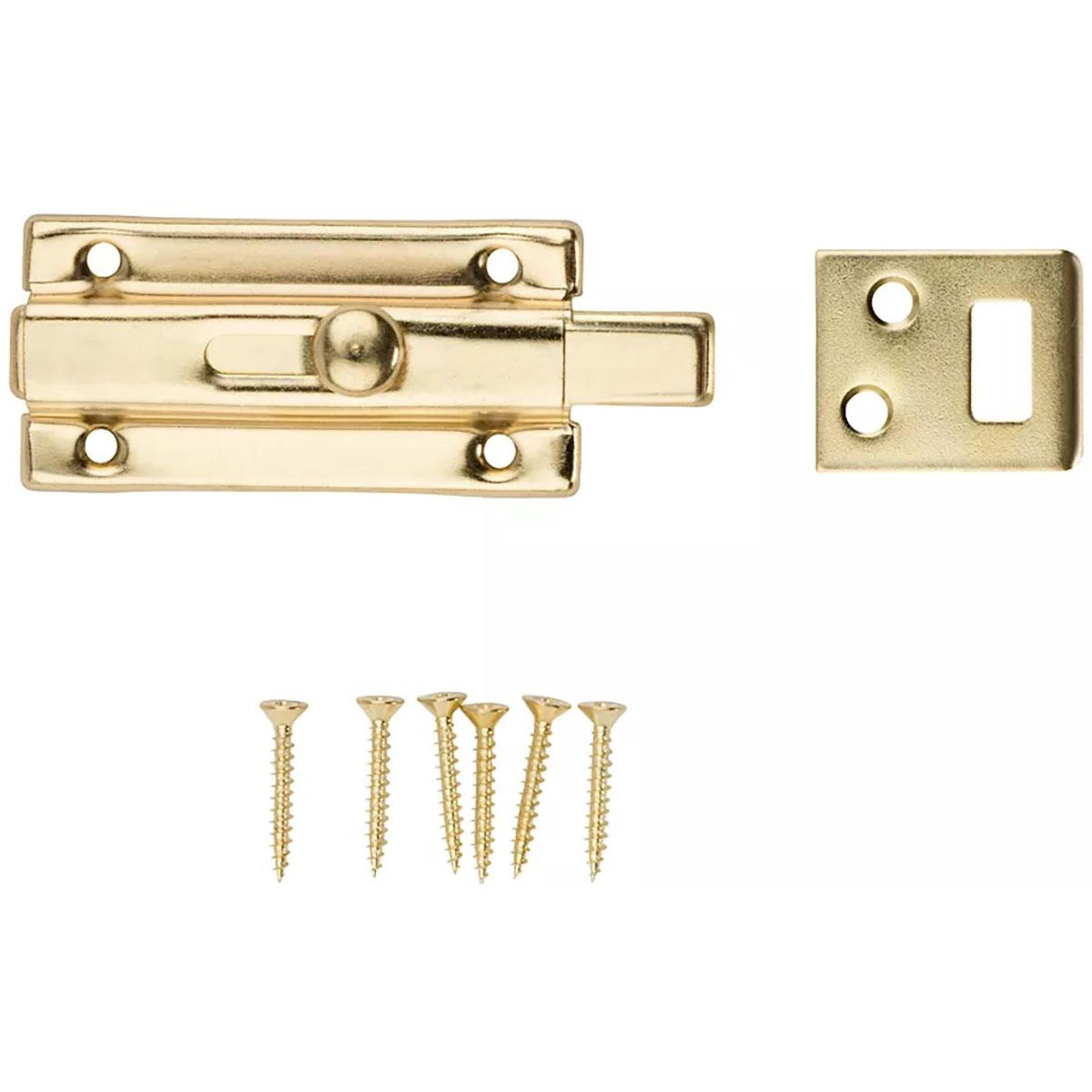 National Hardware - N152-850 V860, 3" Slide Bolt in Brass