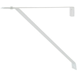 Stone Harbor Hardware Adjustable Open-Back Shelf Bracket, Adjusts from 10-1/4" to 11", White