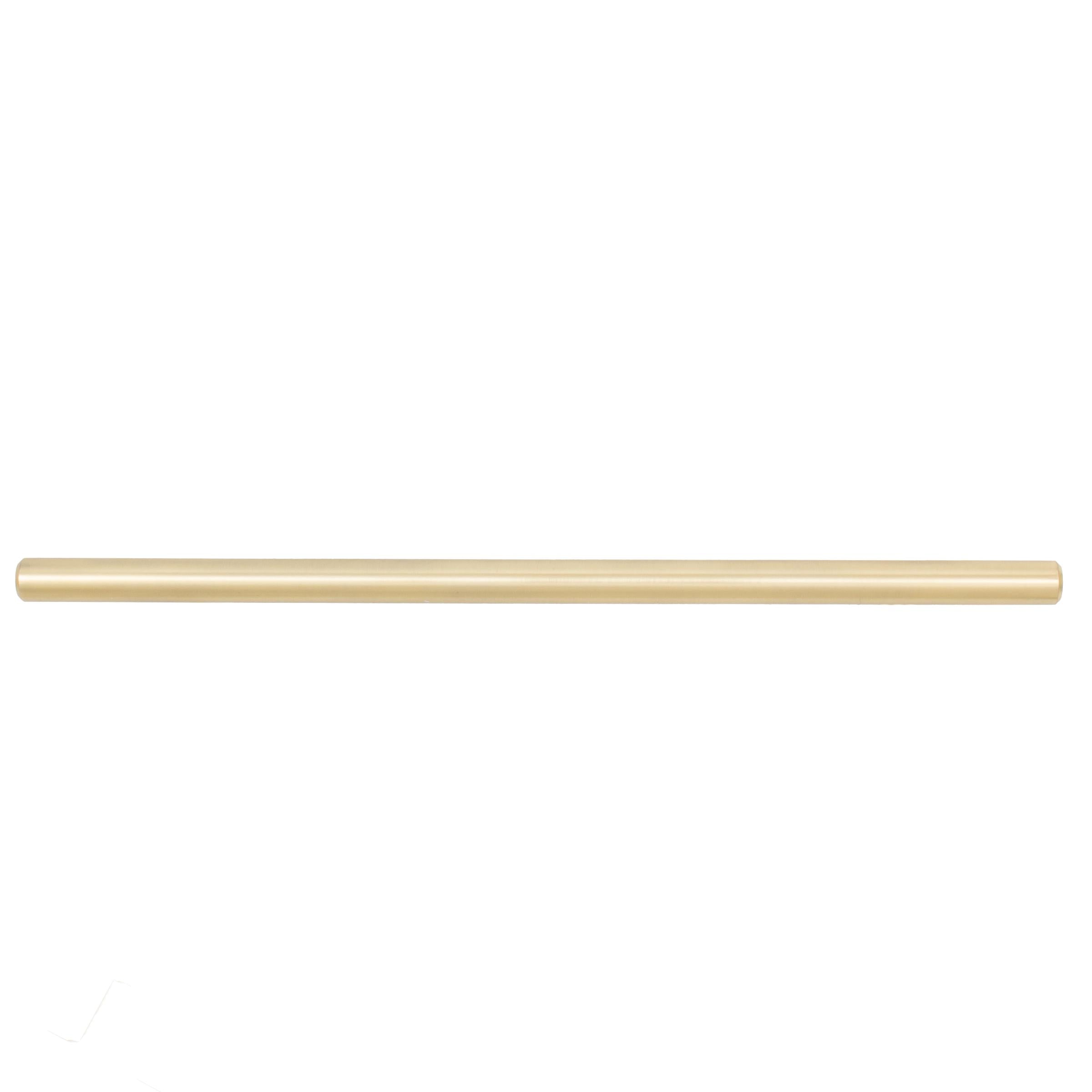 Stone Harbor Hardware Bar Cabinet Pull, 192 Millimeters, 272mm Overall Length, Satin Brass