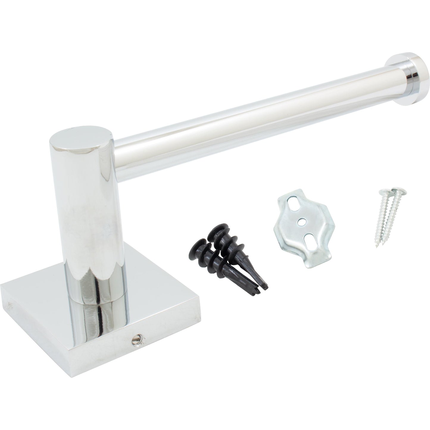 Stone Harbor Hardware Vienna Post Toilet Paper Holder, Polished Chrome