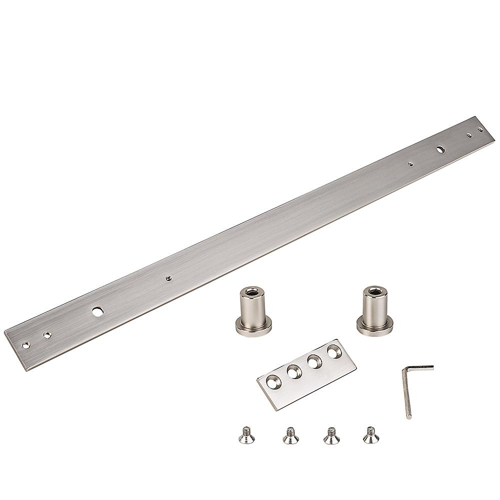 954 24" Sliding Door Track Extension Kit - Satin Nickel