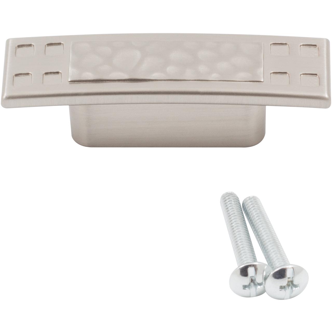 Stone Harbor Hardware Arts & Crafts Cabinet Knob / Pull, Satin Nickel