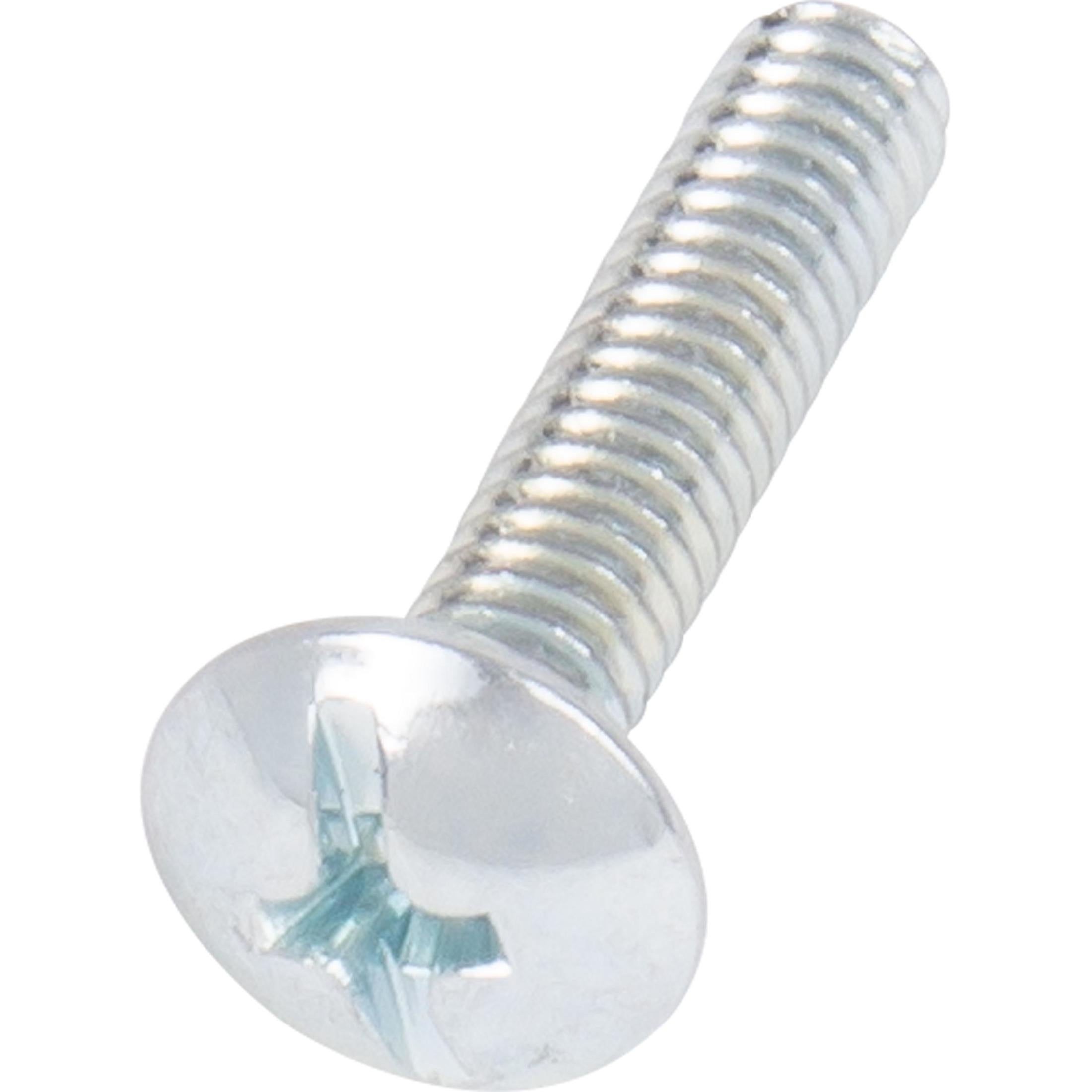 Truss Head Cabinet Knob Screws, 100-Pack, Zinc-Plated