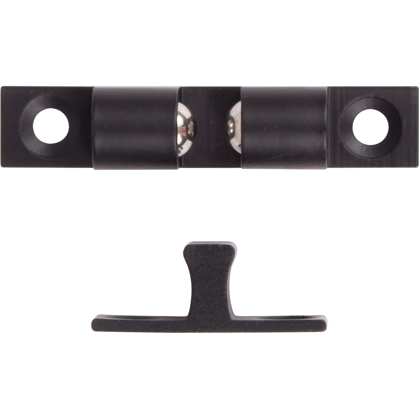 Stone Harbor Hardware Friction Catch, 1-1/8 Inches, Matte Black