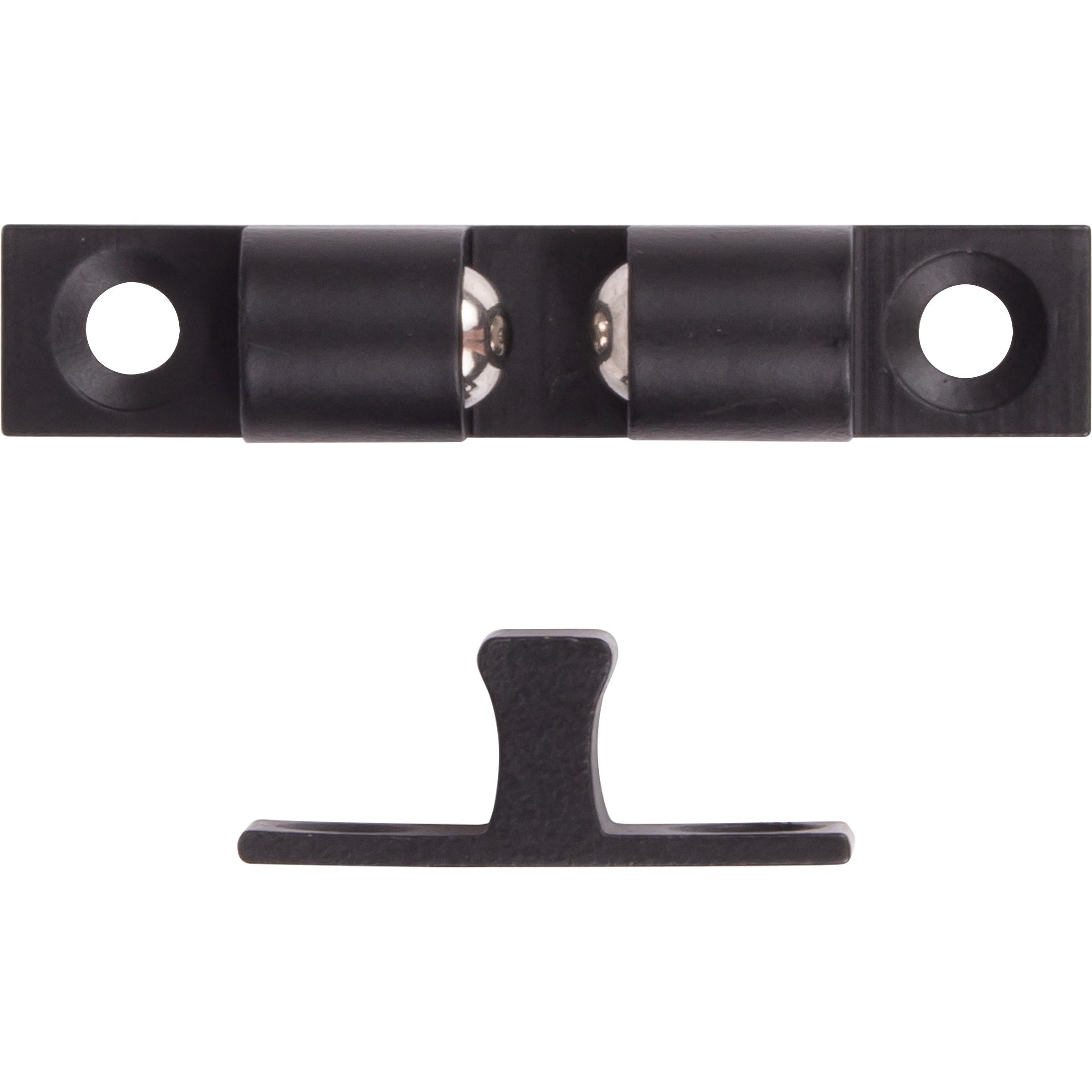 Stone Harbor Hardware Friction Catch, 1-1/8 Inches, Matte Black