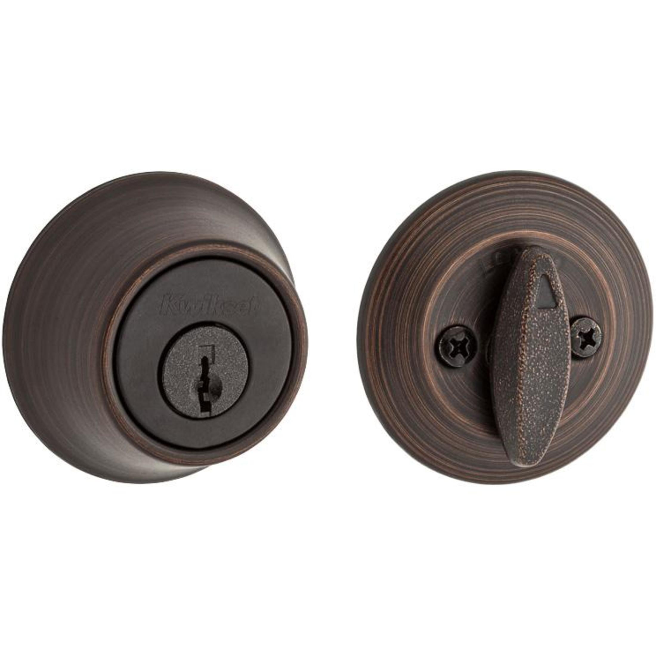 660 11P 6AL STRKP K3 1-Cyl Deadbolt - Venetian Bronze