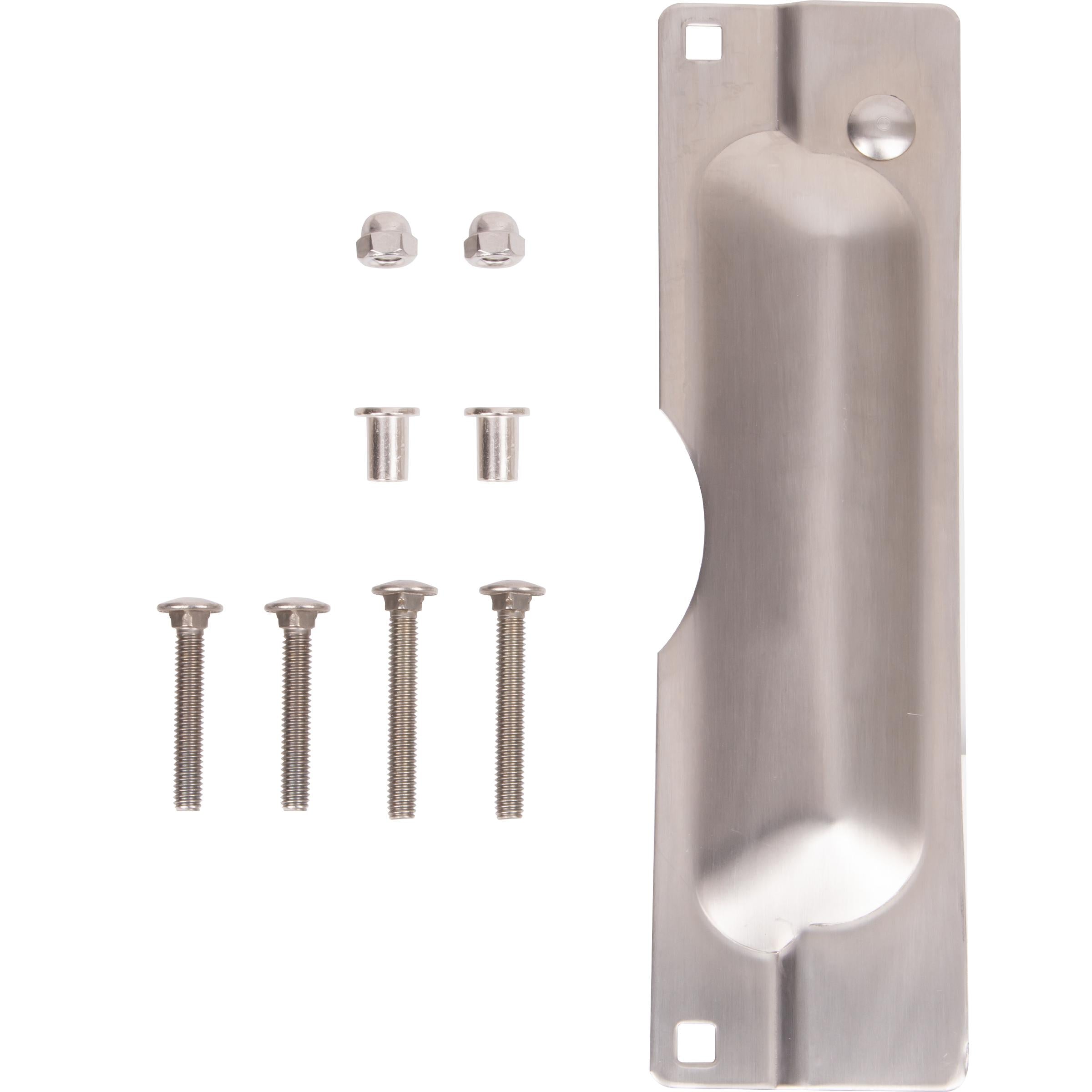 Latch Bolt Protector 3" x 11", Satin Stainless Steel