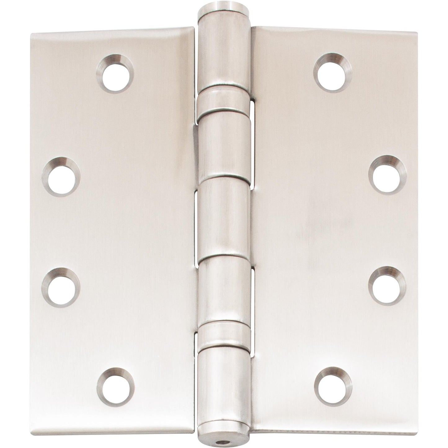 Stone Harbor Hardware Commercial Grade Ball Bearing Hinge, 4-1/2 Inches, Square Corner, .134 Gauge, Satin Stainless Steel